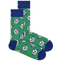 Happy Socks Women's 1 Pack & Cotton Green Cat Design Socks | Size: 4-7