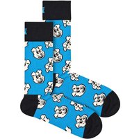 Happy Socks Men's 1 Pack & Cotton Blue Doggo Design Socks | Size: 6-11