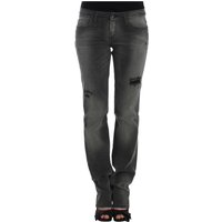 Gray straight leg jeans