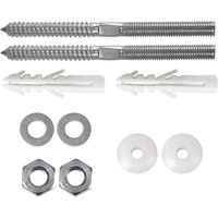 Wall Mounted Basin Sink Screw Fixing Kit Plug Washer Fittings