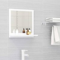 Berkfield Home Bathroom Mirror White 40x10.5x37 cm Engineered Wood