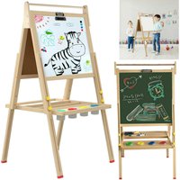 2 1 Easel Wooden Blackboard Drawing Art Chalk Board