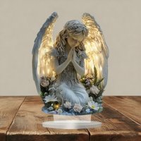 Leaper Angel Sculpture Acrylic Desktop Decoration