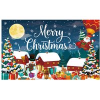 Leaper Style 8 Christmas Reindeer Party Decoration Backdrop in Blue