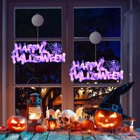 Leaper Halloween Decoration Luminous Letter Light Board in Purple