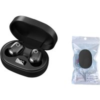 Leaper Macaron colored Waterproof Wireless Bluetooth Earbuds in Black