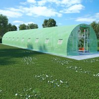 Berkfield Home Greenhouse 45 m² 15x3x2 m in Green