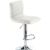 netfurniture Vista Breakfast Bar Stool White Height Adjustable