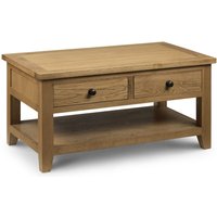 netfurniture Pretoria Coffee Table 2 Drawers in Light Oak