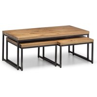 netfurniture Orleans Oak Nesting Coffee Tables in Light Oak
