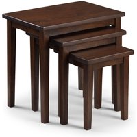 netfurniture Scotch Nest Of Tables - Mahogany in Dark Brown