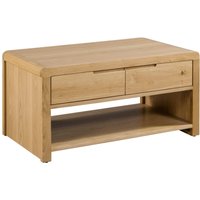 netfurniture Parabola Oak Coffee Table in Light Oak