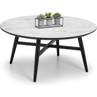 netfurniture Pyro Marble Effect Coffee Table in White