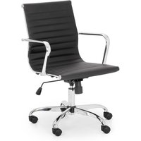 netfurniture Leo Black & Chrome Office Chair