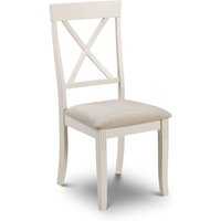 netfurniture Devonshire Chair Faux Suede Seat in Ivory
