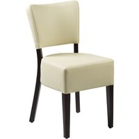 netfurniture Bugel Side Chair - Wenge - Cream