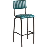 netfurniture Creme Bar Stool - Ribbed - Lascari - Teal