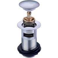 Chrome Round Easy Clean Slotted Sprung Pop Up Basin Waste