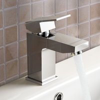 Chrome Square Basin Sink Mixer Tap