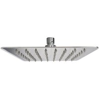 Nes Home Square 200mm Ultra Thin Shower Head in Metallic Silver