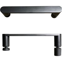 Round Matte Black 160 Mm Shower Door Handle 145 mm Hole To Hole Centre