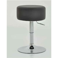 netfurniture Low Bar Stool - Black Height Adjustable