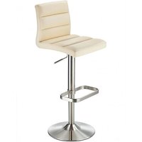 netfurniture Swank Adjustable Bar Stool in Cream