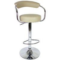 netfurniture Lazio Adjustable Bar Stool Cream