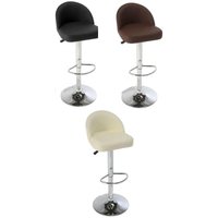 netfurniture Lombardo Bar Stool Height Adjustable in Black