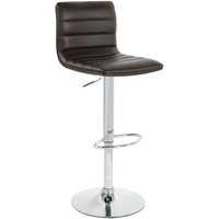 netfurniture Vista Breakfast Bar Stool Brown Height Adjustable