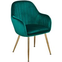 netfurniture Lourd Chair Est Green Gold Legs Pack Of 2