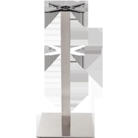 netfurniture Square stainless steel table base - Large 1050 mm in Silver
