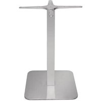 netfurniture Tablone Table Base Square Stainless Steel in Silver