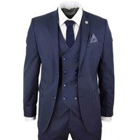 3 Piece Pinstripe Retro Suit 38R