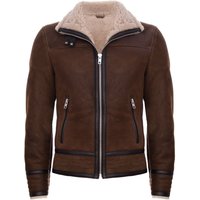 Retro Pilot Sheepskin Biker Jacket Bogota