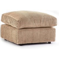 Snugg Furniture UK Limited Milo Jumbo Cord Fabric Footstool in Light Beige
