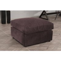 Snugg Furniture UK Limited Milo Jumbo Cord Fabric Footstool in Brown