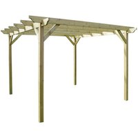 Rutland County Garden Furniture Ltd Garden Pergola - Wood - L240 x W420 x H270 cm - Light Green