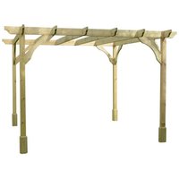 Rutland County Garden Furniture Ltd Premium Pergola - Wood - L300 x W360 x H270 cm - Light Green