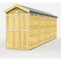 4 x 20 Feet Apex Security Shed Double Door L592 x W118 x H217 cm