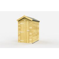 4 x 6 Feet Apex Shed Single Door W O Windows L187 x W118 x H217 cm