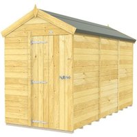 5 x 12 Feet Apex Shed Single Door W O Window L358 x W147 x H217 cm