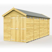 7 x 19 Feet Apex Security Shed Double Door L560 x W214 x H217 cm