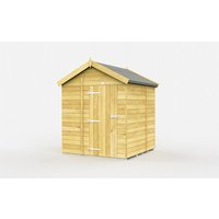 7 x 5 Feet Apex Shed Single Door W O Windows L158 x W214 x H217 cm