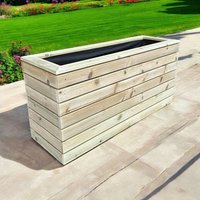 Buttercup Farm London Garden Planter - Pressure Treated Wood - L180 x W60 x H60 cm in Brown