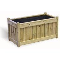 Churnet Valley Garden Furniture Ltd Multi Pack of 2 - Elegant Rectangular Trough - Min. Assembly Required in Brown | Size: 2 Pack