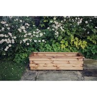 Churnet Valley Garden Furniture Ltd Multi Pack of 3 - Valley Trough XL - Garden Planter - Fully Assembled in Brown | Size: 3 Pack