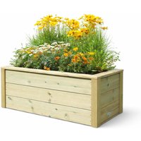Churnet Valley Garden Furniture Ltd Multi Pack of 3 - Trough Planters/Pot/Tub for Plants - Fully Assembled in Brown | Size: 3 Pack