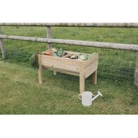 Churnet Valley Garden Furniture Ltd Multi Pack of 3 - Veg Trug Planter - W100 cm - Min. Assembly Required in Brown | Size: 3 Pack