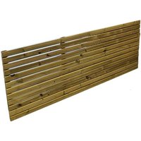 Churnet Valley Garden Furniture Ltd Multi Pack of 2 - 6 x 2 Ft Contemporary Fence Panel - Fully Assembled in Brown | Size: 2 Pack